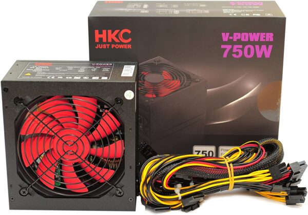 Alimentatore per PC 750W ATX 2.2 Ventola 12cm - immagine 2