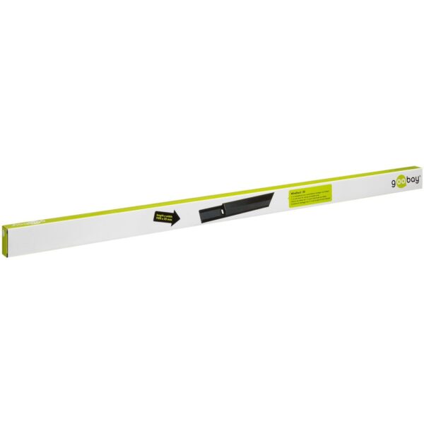 Canalina Passacavi in Alluminio per Cablaggio 33mm lunga 1,1 m Nero - immagine 2
