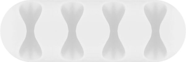 Set 2 Fermacavo da Scrivania a quattro posti Bianco - immagine 4