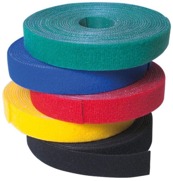 Rotolo di Feltro Adesivo Gestione cavi Lunghezza 4m Larghezza 16mm Nero - immagine 2