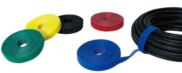 Rotolo di Feltro Adesivo Gestione cavi Lunghezza 4m Larghezza 16mm Nero - immagine 3