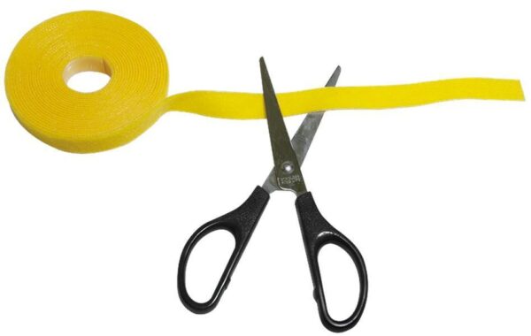 Rotolo di Feltro Adesivo Gestione cavi Lunghezza 10m Larghezza 20mm Nero - immagine 5