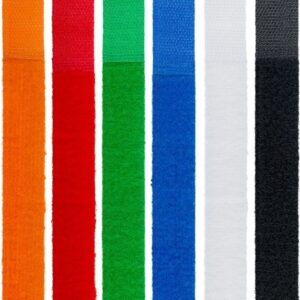 Fascette Fermacavo Multicolor in Velcro Set da 6 pz
