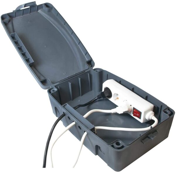 Scatola Elettrica IP54 Cable Organizer Organizzatore Cavi Grigio - immagine 7