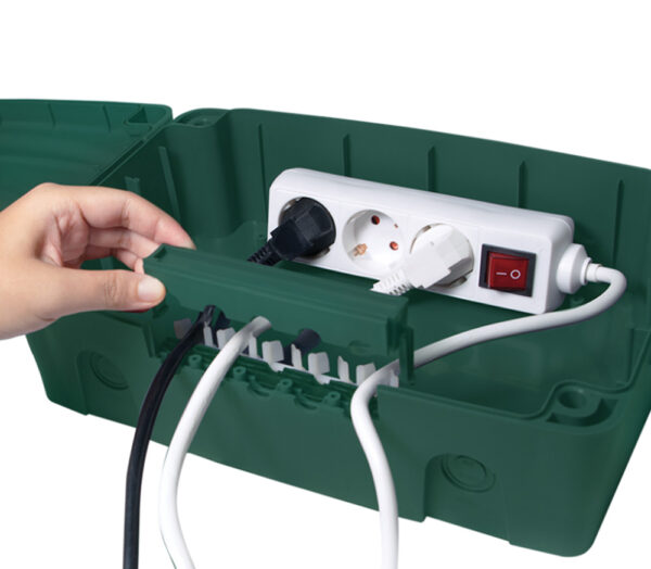 Scatola Elettrica IP54 Cable Organizer Organizzatore Cavi Verde - immagine 5