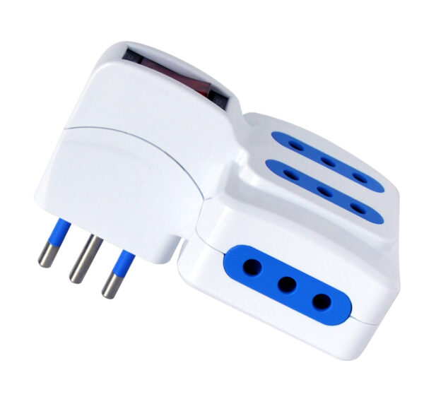 Adattatore con spina 10A e 4 prese Italiane 10A - immagine 2
