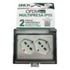 Multipresa Universale IP55 da Incasso con Doppia Presa Bipasso Italiana Schuko Precablata - immagine 2