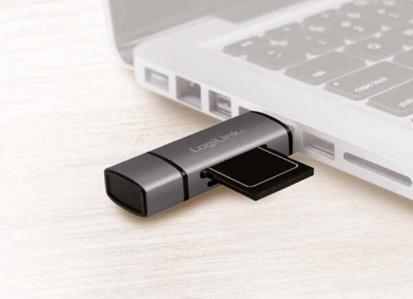 Lettore USB 3.2 Gen 1 di SD e MicroSD con Connessioni USB-C™ e USB A OTG - immagine 3