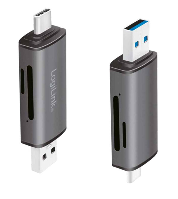 Lettore USB 3.2 Gen 1 di SD e MicroSD con Connessioni USB-C™ e USB A OTG - immagine 5