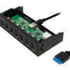 Hub USB Interno 5,25'' 7 porte USB 3.0 con Ricarica Veloce - immagine 4
