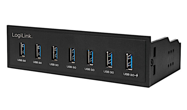 Hub USB Interno 5,25'' 7 porte USB 3.0 con Ricarica Veloce