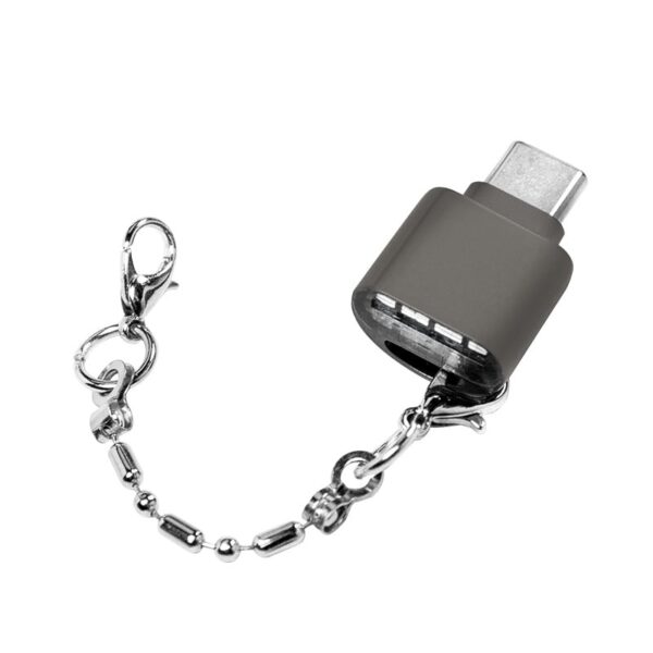 Lettore OTG di MicroSD Connettore USB-C™ con Portachiavi - immagine 3