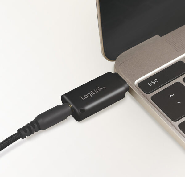 Adattatore Convertitore Audio Portatile da USB-C™ a 3,5 mm Nero - immagine 4