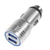 Caricatore da Auto in Alluminio 2x USB 10,5W Rompivetro di Emergenza