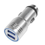 Caricatore da Auto in Alluminio 2x USB 10,5W Rompivetro di Emergenza