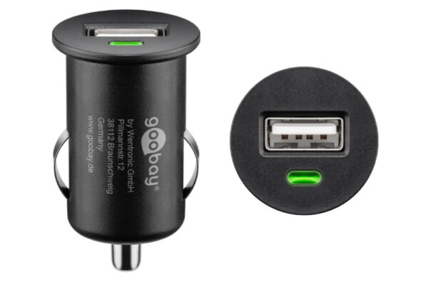 Caricatore Compatto da Auto 1 porta USB con uscita 1A Nero - immagine 3