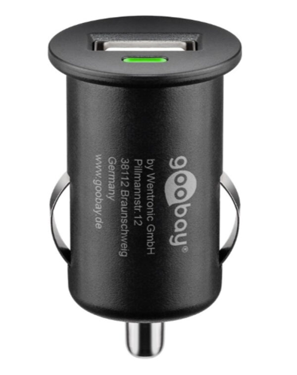 Caricatore Compatto da Auto 1 porta USB con uscita 1A Nero - immagine 4