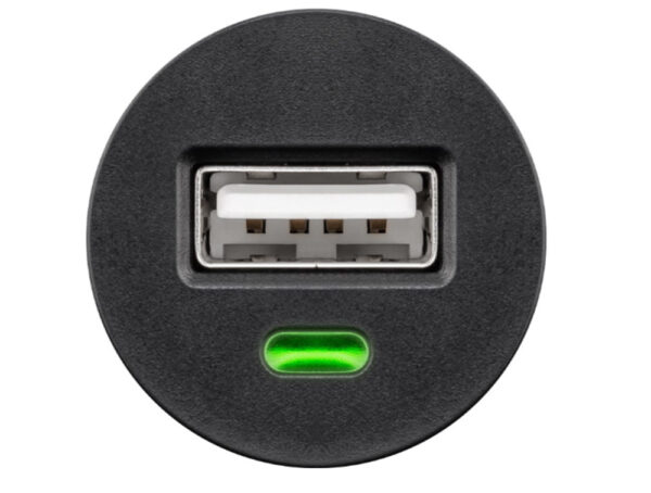Caricatore Compatto da Auto 1 porta USB con uscita 1A Nero - immagine 2