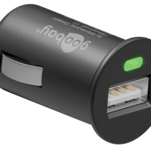 Caricatore Compatto da Auto 1 porta USB con uscita 1A Nero