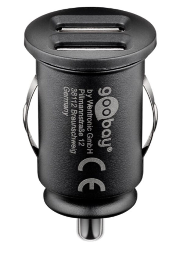 Caricatore Compatto da Auto 2 porte USB max.12W/2.4A Nero - immagine 4