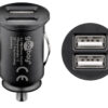 Caricatore Compatto da Auto 2 porte USB max.15.5W/3.1A Nero - immagine 3