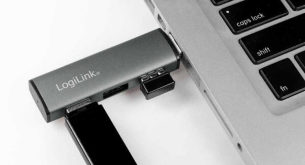 Hub USB 3.2 Gen2 3 Porte tipo A compatto - immagine 3