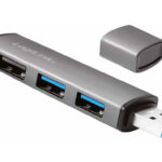 Hub USB 3.2 Gen2 3 Porte tipo A compatto