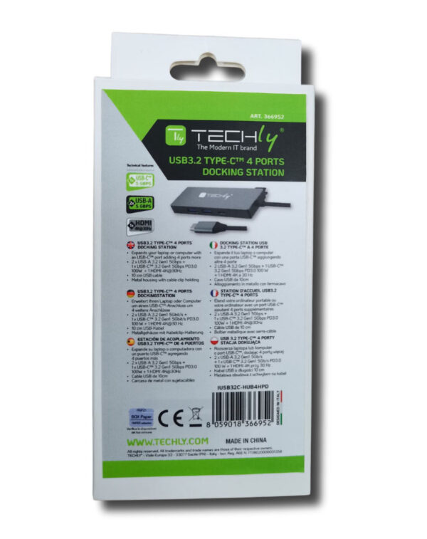 Docking Station USB3.2 Type-C™ a 3 Porte USB e 1 HDMI - immagine 2