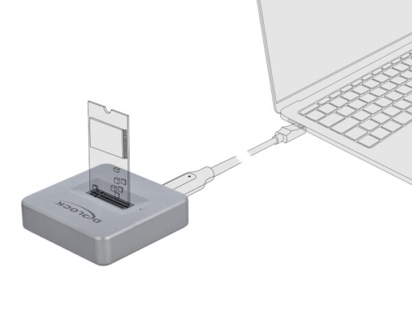 Docking Station per SSD M.2 NVMe PCIe SSD con USB Type-C™ Femmina - immagine 4