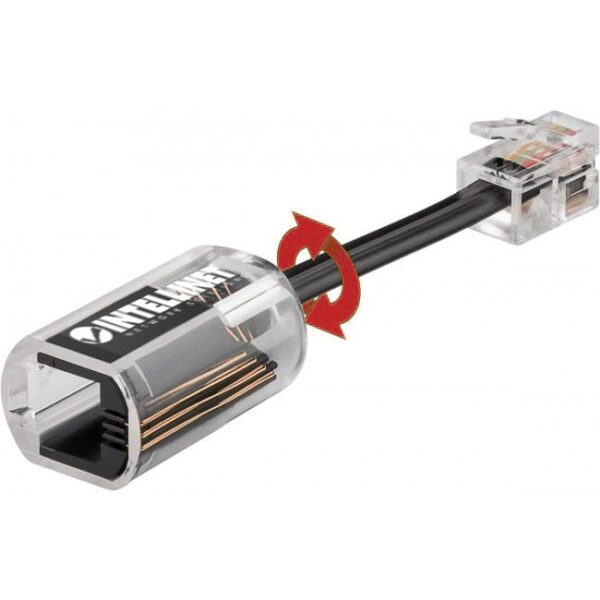 Plug Telefonico RJ10 Antiattorcigliamento per Cornetta Cavo 30mm - immagine 2
