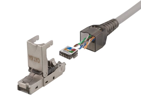 Connettore Plug RJ45 8P8C Cat.6A Schermato STP - immagine 8