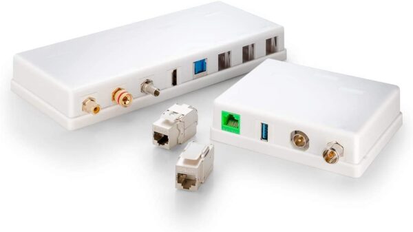 Modulo Keystone Cinch/RCA Bianco - immagine 3