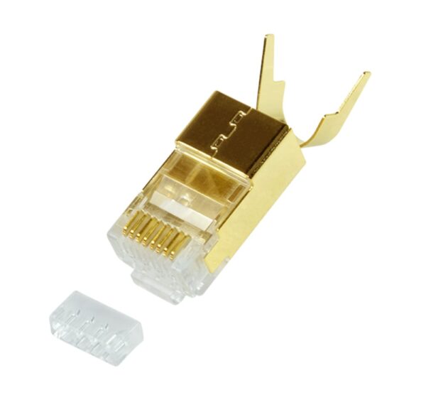 Plug Modulare Dorato RJ45 CAT.8.1/CAT.6A 10pz - immagine 2