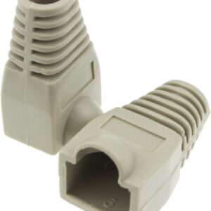 Copriconnettore per Plug RJ45 6.0 mm Grigio 10 pz
