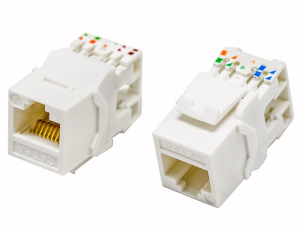 Kit 24 Frutti Cat.6A UTP 180° Keystone con Pinza Crimpatrice - immagine 5