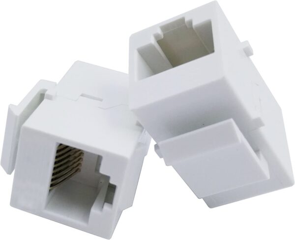 Accoppiatore Keystone RJ45 F/F Cat.5E UTP Bianco - immagine 5