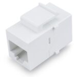 Accoppiatore Keystone RJ45 F/F Cat.5E UTP Bianco
