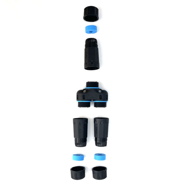 Connettore Adattatore Cat.6 RJ45 1F/2F Configurazione 1:1 Impermeabile IP68 - immagine 7