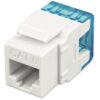 Frutto Keystone RJ45 UTP Cat.6 180° Bianco