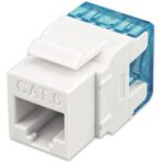 Frutto Keystone RJ45 UTP Cat.6 180&deg; Bianco
