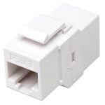 Accoppiatore Keystone RJ45 F/F Cat.6 UTP Bianco