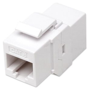 Accoppiatore Keystone RJ45 F/F Cat.6 UTP Bianco