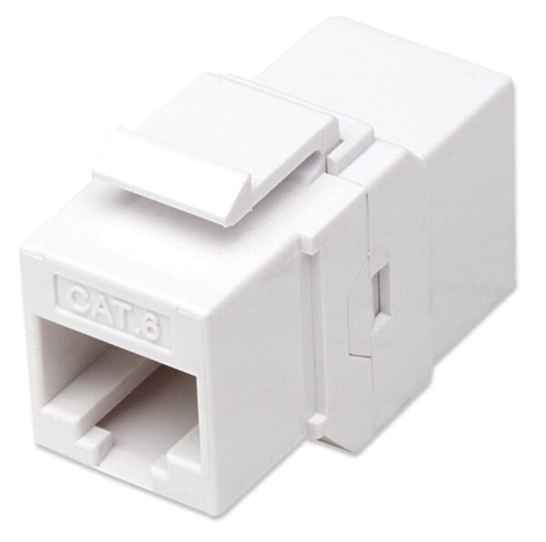 Accoppiatore Keystone RJ45 F/F Cat.6 UTP Bianco