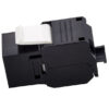 Frutto Keystone RJ45 UTP Cat.6 Tooless Nero - immagine 9