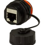 Accoppiatore RJ45 Cat.6A da panello IP68