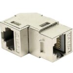 Accoppiatore RJ45 F/F 90° Cat.6A Schermato