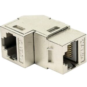 Accoppiatore RJ45 F/F 90° Cat.6A Schermato