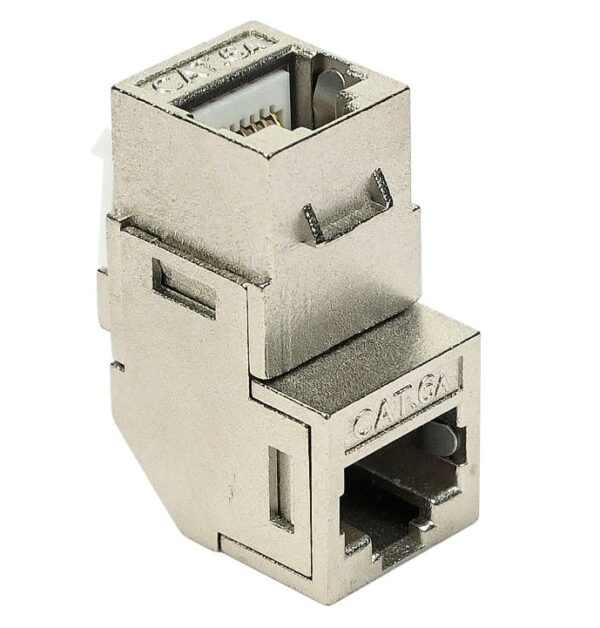 Accoppiatore RJ45 F/F 90° Cat.6A Schermato - immagine 5