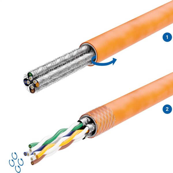 Frutto Keystone RJ45 Cat.6A STP Tool-Free 16.60mm - immagine 8