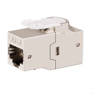 Accoppiatore di Rete RJ45 Cat.6A F/F Schermato FTP da pannello 16.5mm